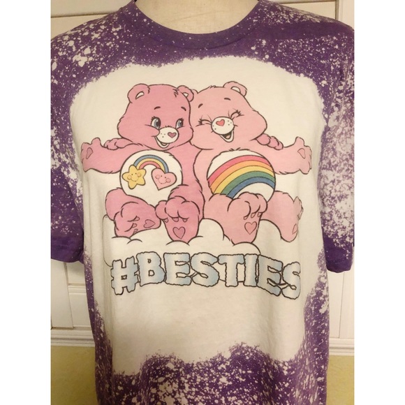 Carebear Besties 80s Retro Sublimated Graphic Tee - Picture 4 of 5